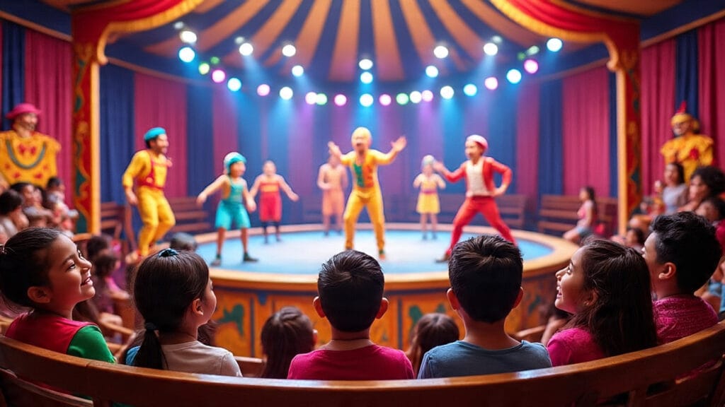 Pasando un gran momento en el circo